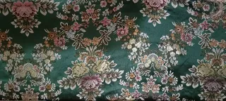 Tela Fallera Verde Flores