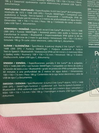 PocketBook Verse Pro Azure 6 E-ink Carta