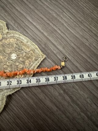 Collana corallo rosa con chiusura argento