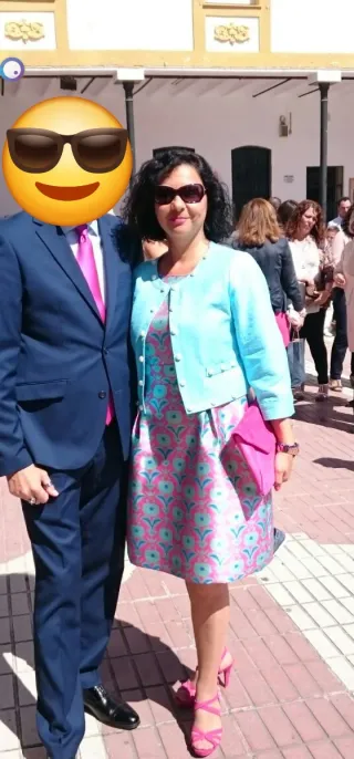 Conjunto Vestido y Chaqueta Turquesa