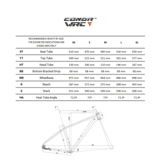 Cuadro y Horquilla Conor WRC Bold Carbono Talla M