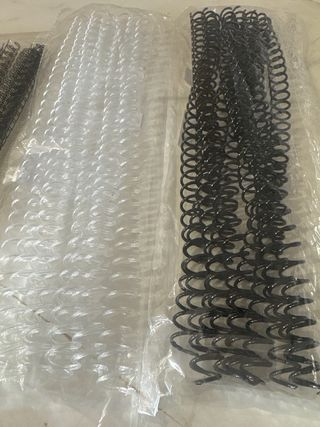 Lote 40 espirales encuadernar 3:1