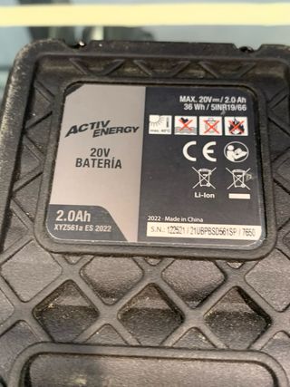 Radial a batería Ferrex 20V