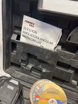 Radial a batería Ferrex 20V