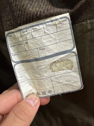 Blazers Americana de cuadros marrón