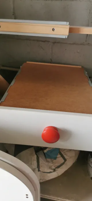 Cuna blanca 60x120cm con cajones