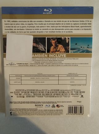 Black Hawk Derribado Blu-ray 2 discos LEER