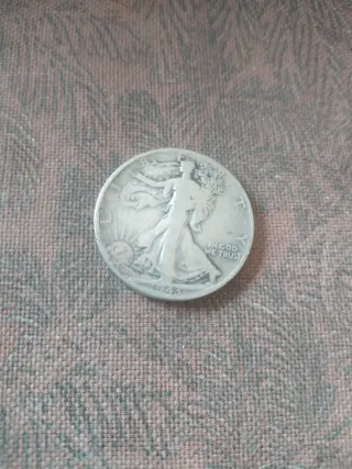 Moneda Plata Half Dollar 1943