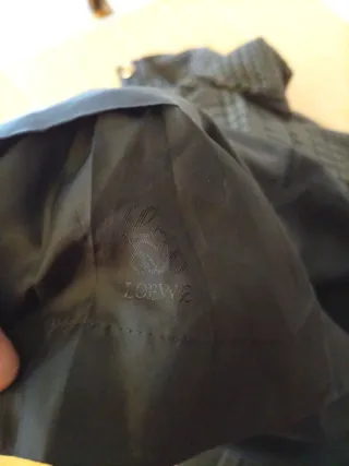 Falda Loewe cuadros marrón y gris