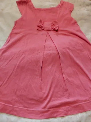 Set 2 vestitini fantasia tropicale e uno rosa