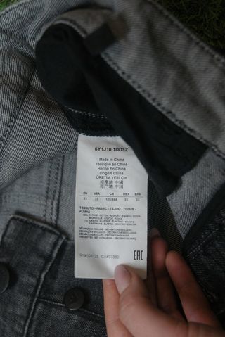 Jeans Emporio Armani Uomo W33 Nero Denim