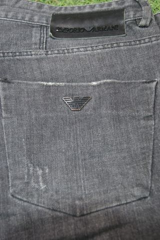 Jeans Emporio Armani Uomo W33 Nero Denim