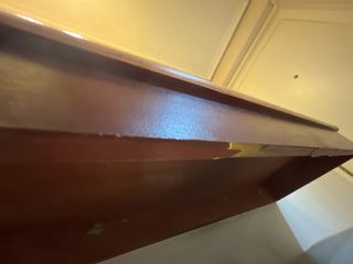 Consola de pasillo pared con espejo.Burdeos. 82x30