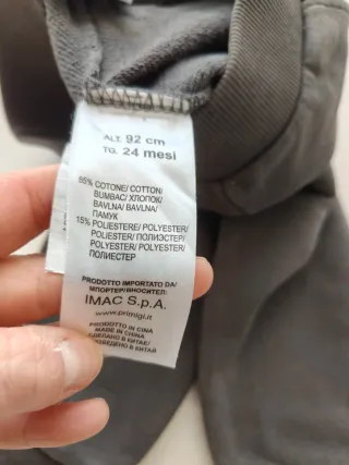 Pantaloni bimbo grigi Primigi 2 anni