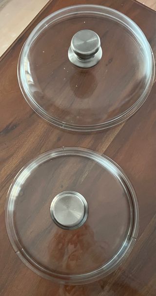 2 Tapas de Cristal grueso para Ollas