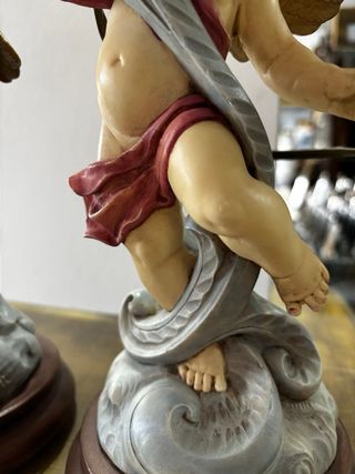 Lámparas de mesa con figura de ángel (2 unidades)