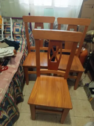 Sillas de madera