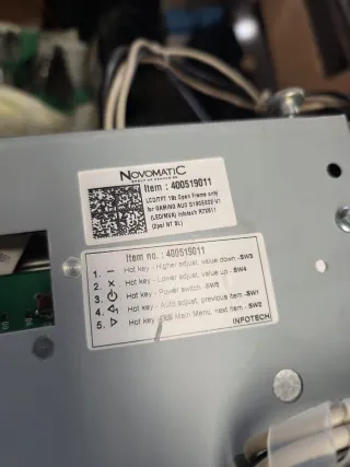 Pantalla Tactil Novomatic