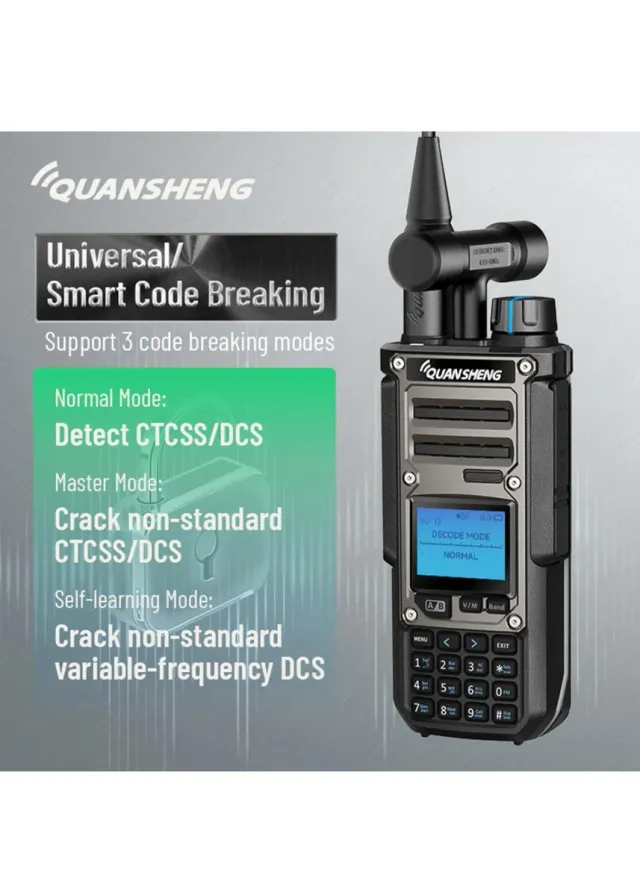 Quansheng TK-11(8) 10W VHF/UHF Walkie Talkie.