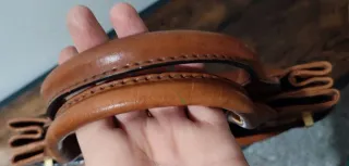 Borsa vintage pelle anni 60/70