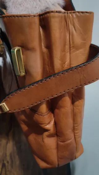 Borsa vintage pelle anni 60/70