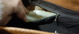 Borsa vintage pelle anni 60/70