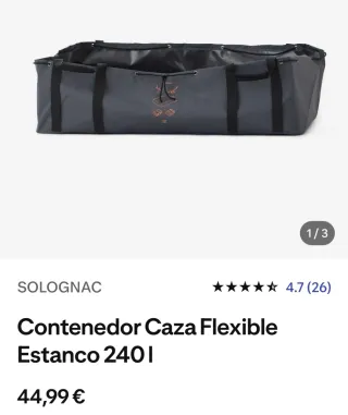 Contenedor Caza Flexible Estanco 240L