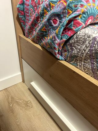 Cama individual 90 con somier y colchón