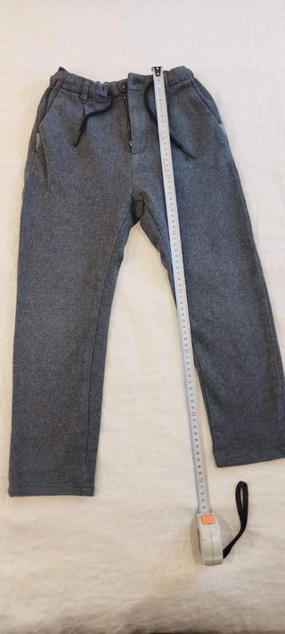 Pantalón niño fieltro gris
