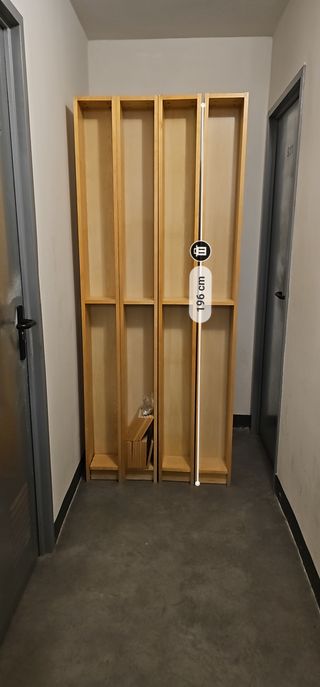 4 Estanterías IKEA CD/DVD/Blu-ray Madera Clara