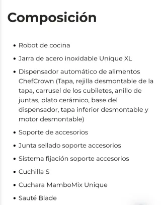 Robot Cocina Cecotec Mambo