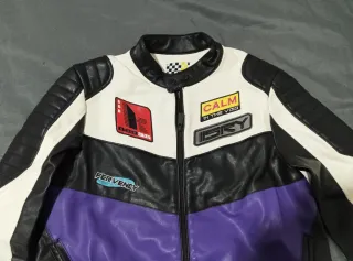 Cazadora efecto piel Racing