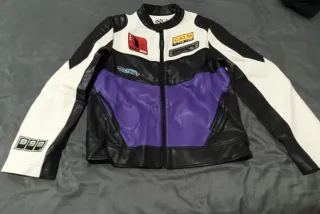 Cazadora efecto piel Racing