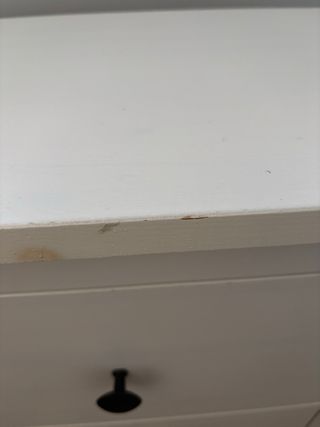 Mesillas de noche blanca madera