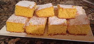 Basbousa casera limón y coco