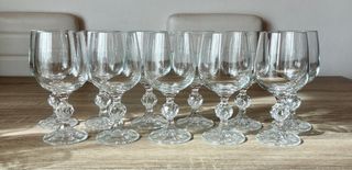 Lote 11 Copas Cristal Tallado - Diseño Vintage