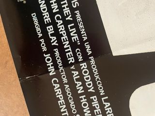 Póster John Carpenter They Live (Estan Vivos)