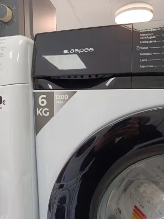 Lavadora Aspes 6kg 1200rpm