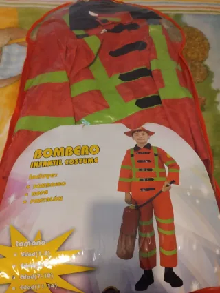 Disfraz Bombero Infantil Talla (7-10)