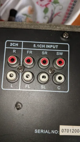 Colunas de som Home Cinema 5.1 CH AV-2010