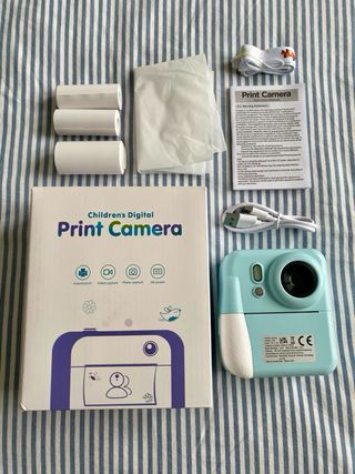 Cámara Infantil Digital Impresora de fotos - azul