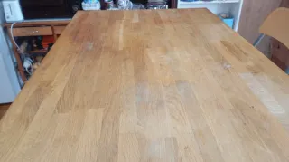 Isla de Cocina Ikea de madera de calidad y sillas