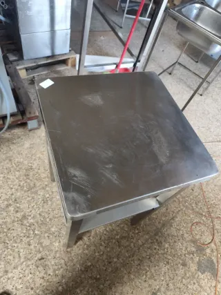 MESA ACERO CON BALDA 658746091