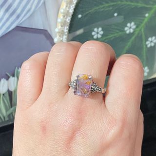 Anillo Plata Super 7 Cuarzo Natural