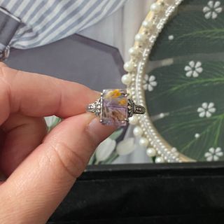 Anillo Plata Super 7 Cuarzo Natural