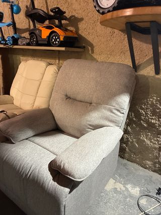 Sillón reclinable gris OFERTA