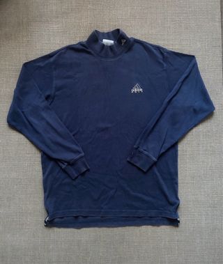 Sudadera Adidas cuello alto unisex azul