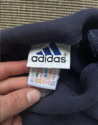 Sudadera Adidas cuello alto unisex azul