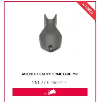 Asiento Ducati Hypermotard Performance