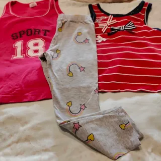 Set 4 pezzi abbigliamento bambina